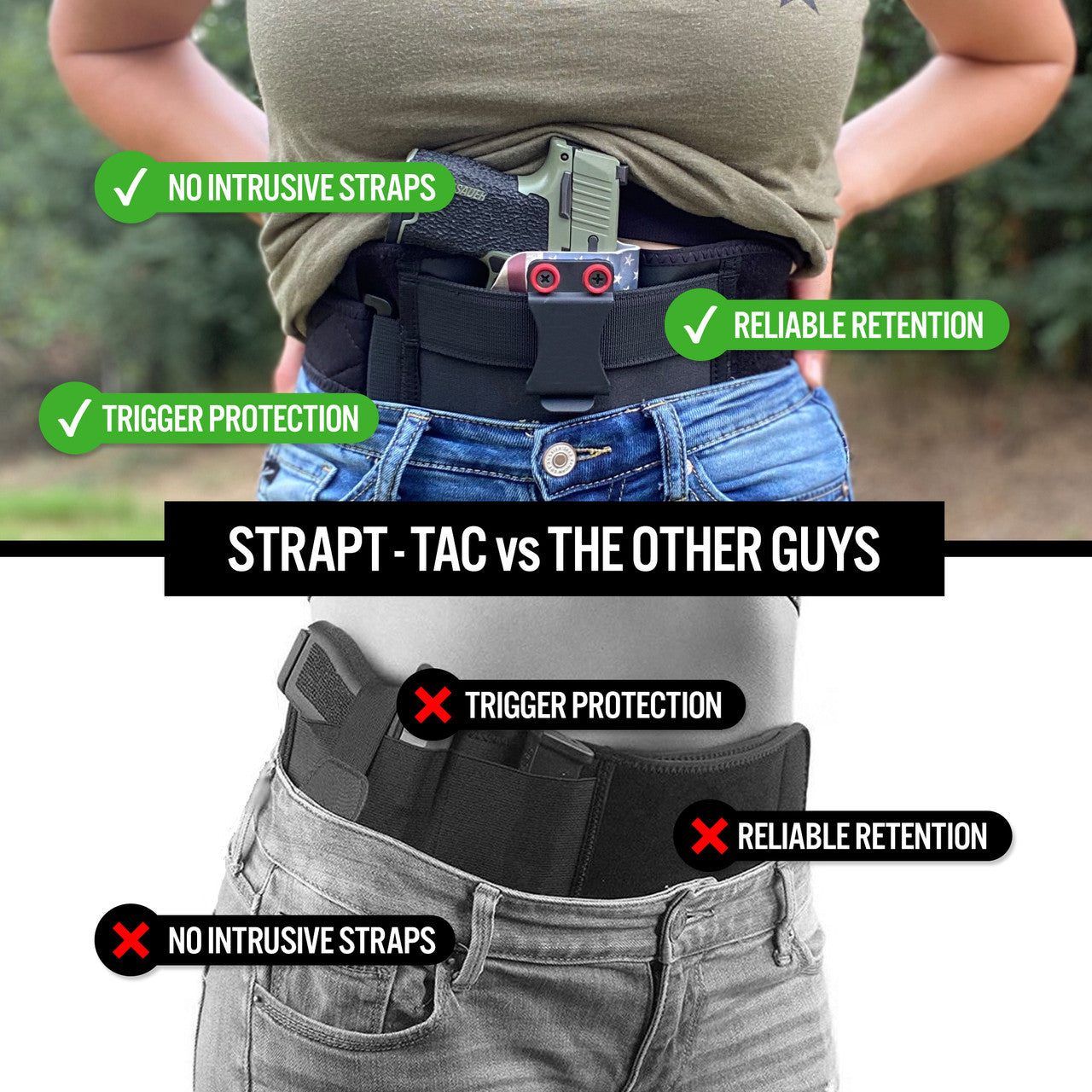 No Belt? No Problem. Introducing the new MFT Belly Band Holster